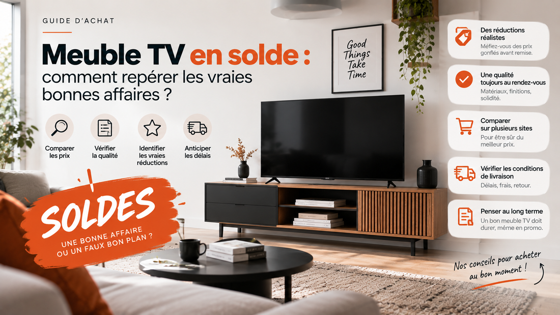 Meuble TV en solde : comment repérer les vraies bonnes affaires