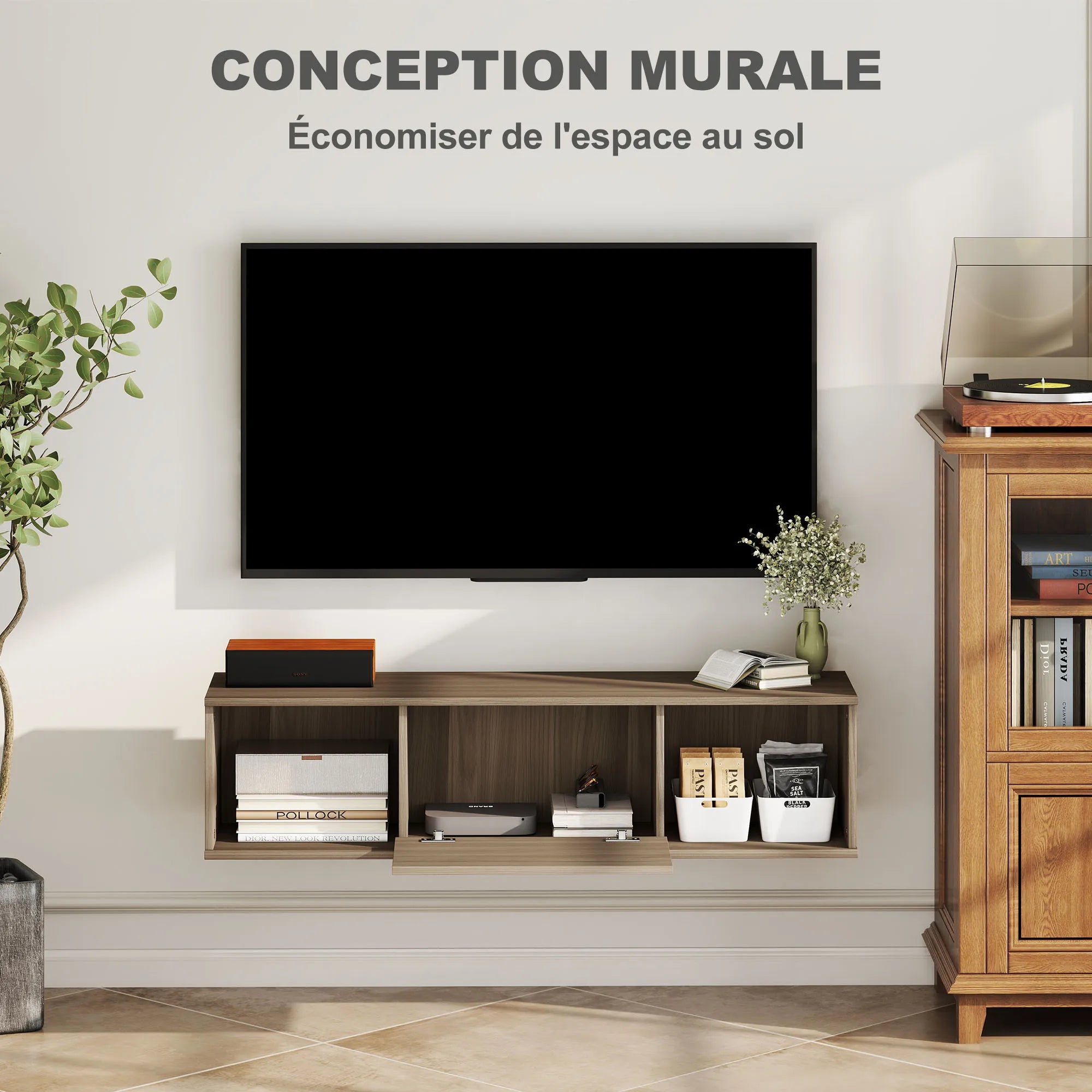 Meuble TV Suspendu 180 cm