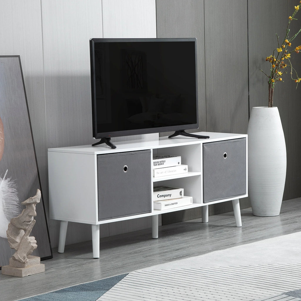 Meuble TV Blanc et Gris