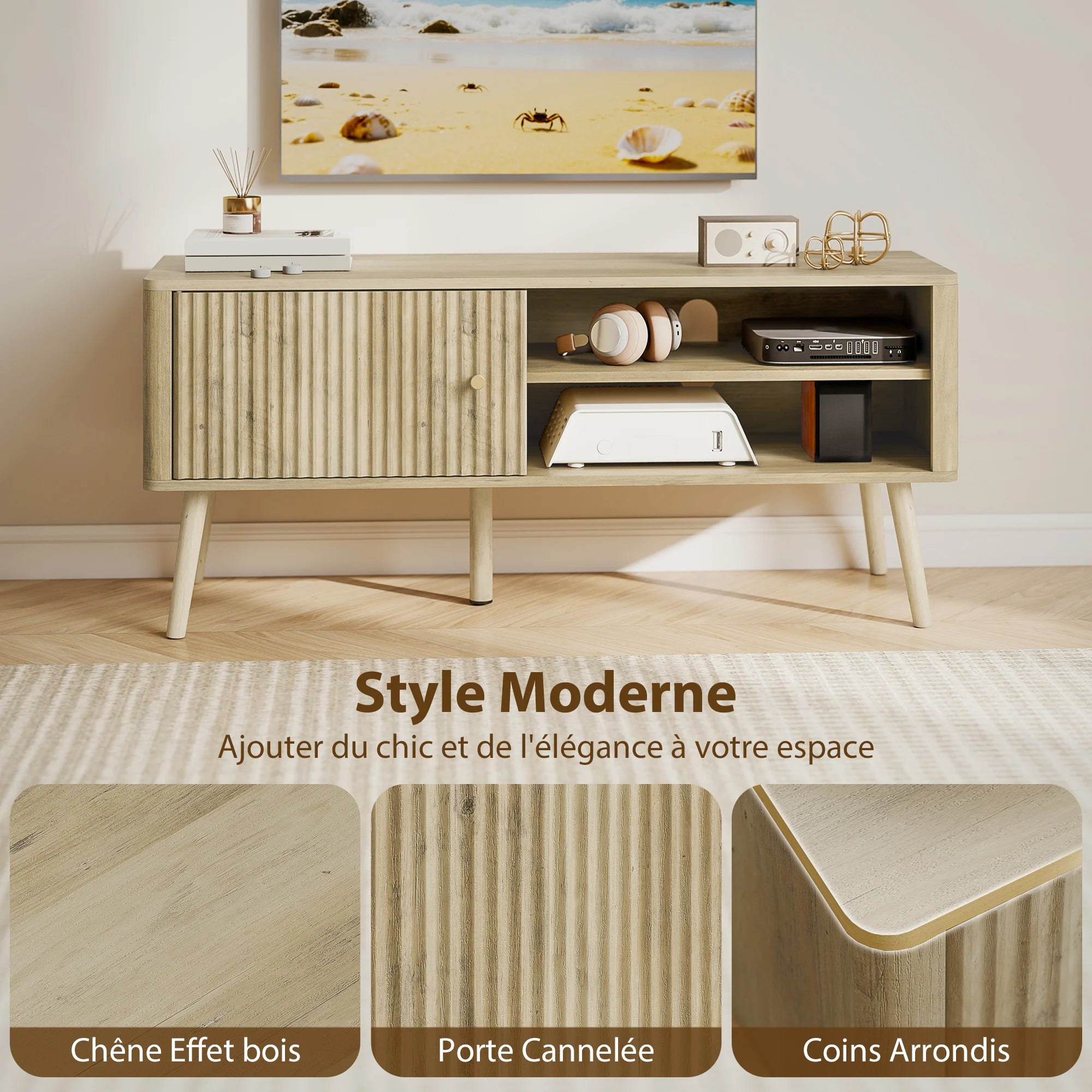 Petit Meuble TV en Bois