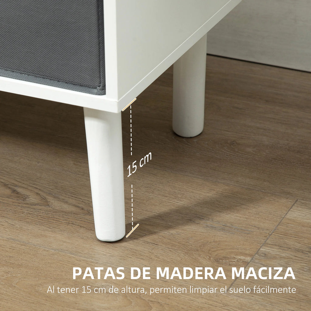 Meuble TV Blanc et Gris