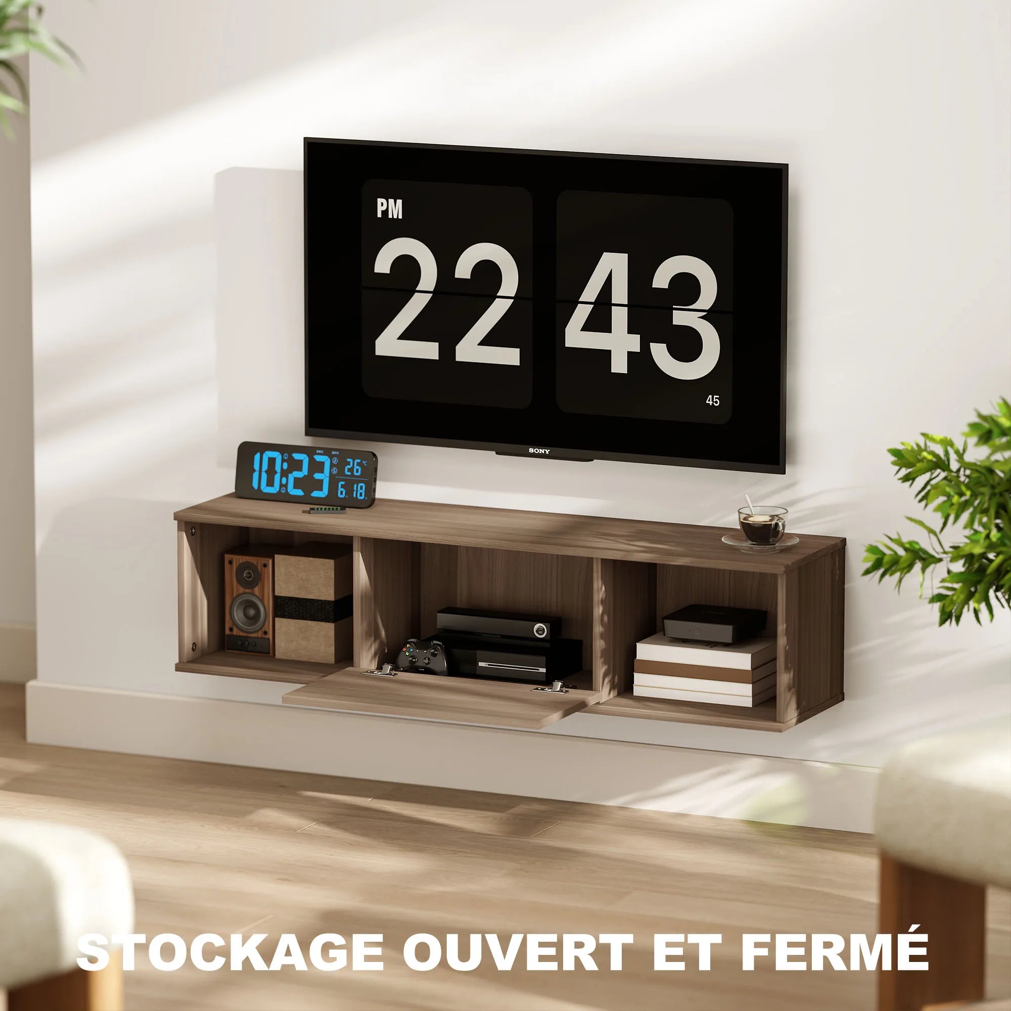 Meuble TV Suspendu 180 cm
