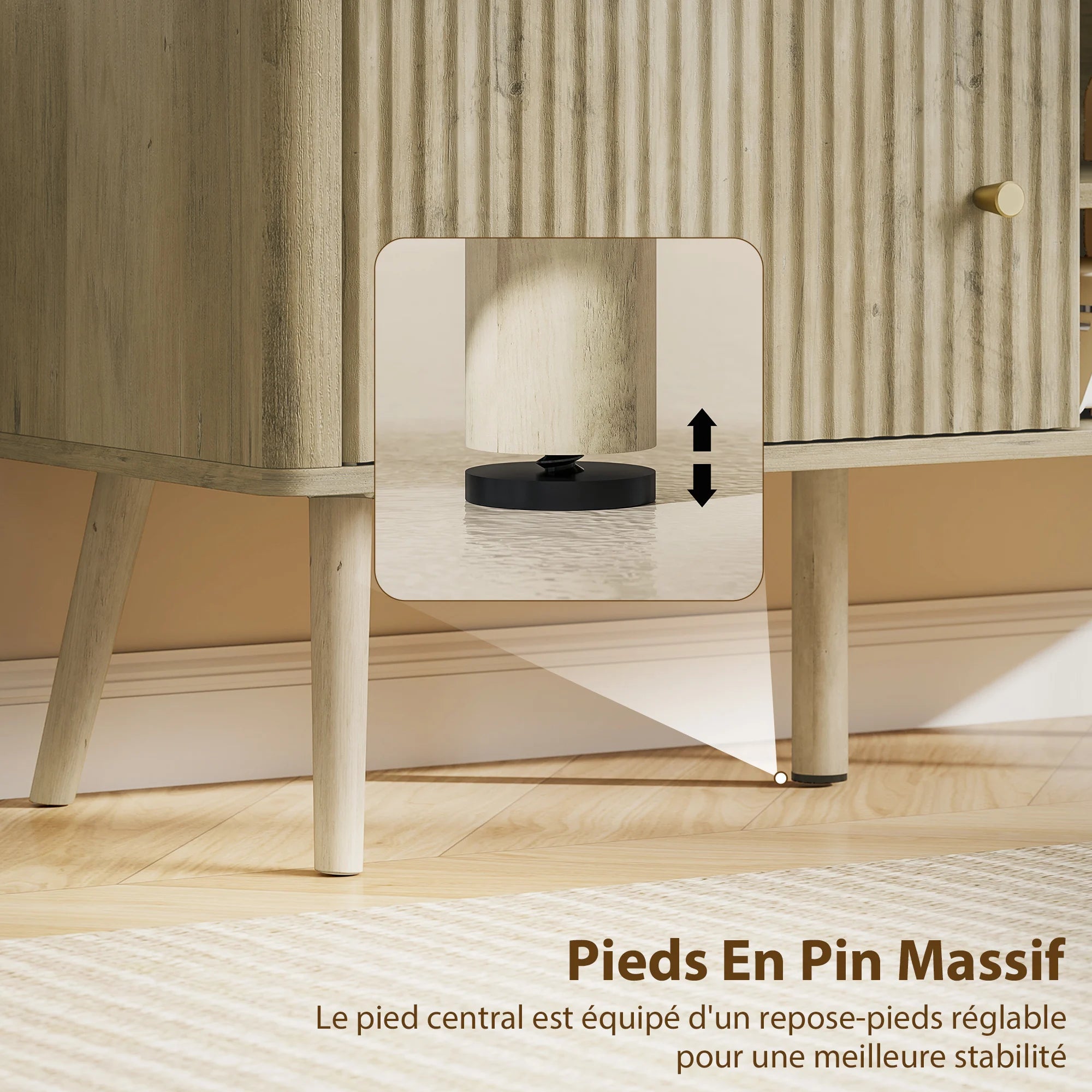 Petit Meuble TV en Bois