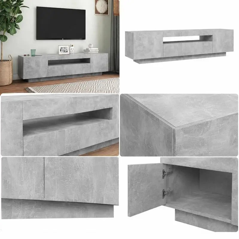 Meuble TV Gris Béton