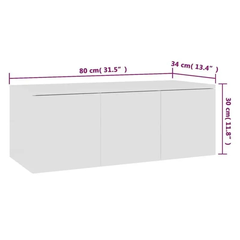 Meuble TV 80 cm hauteur