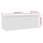 Meuble TV 80 cm hauteur