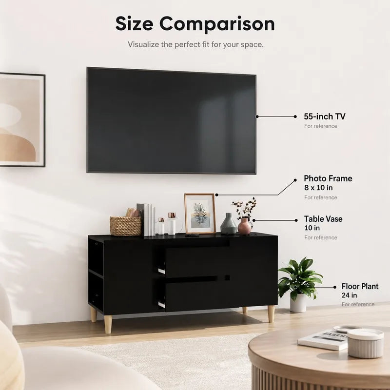 Meuble TV 100 cm Noir
