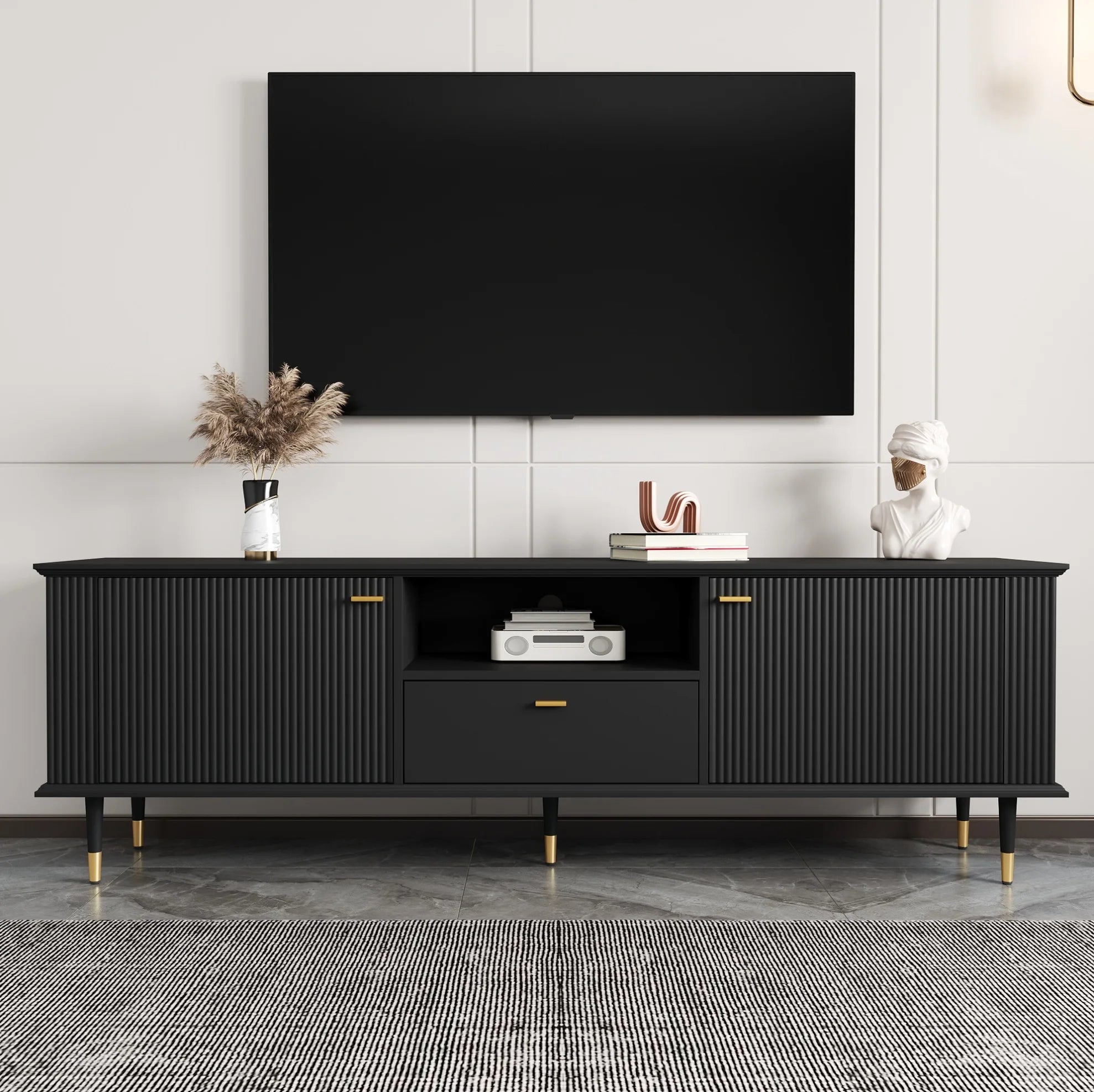 Meuble Noir TV