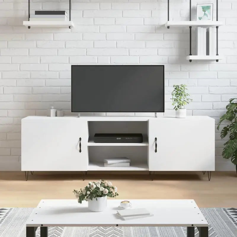 Meuble TV Blanc 150 cm