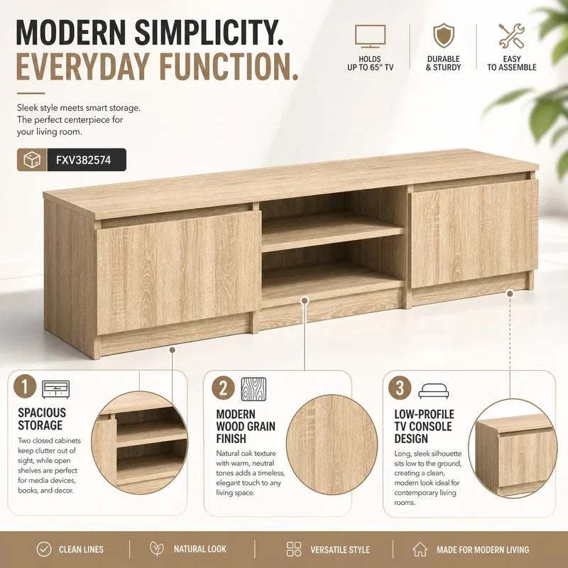 Meuble tv 140 cm Bois
