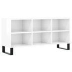 Petit Meuble TV Blanc et Bois