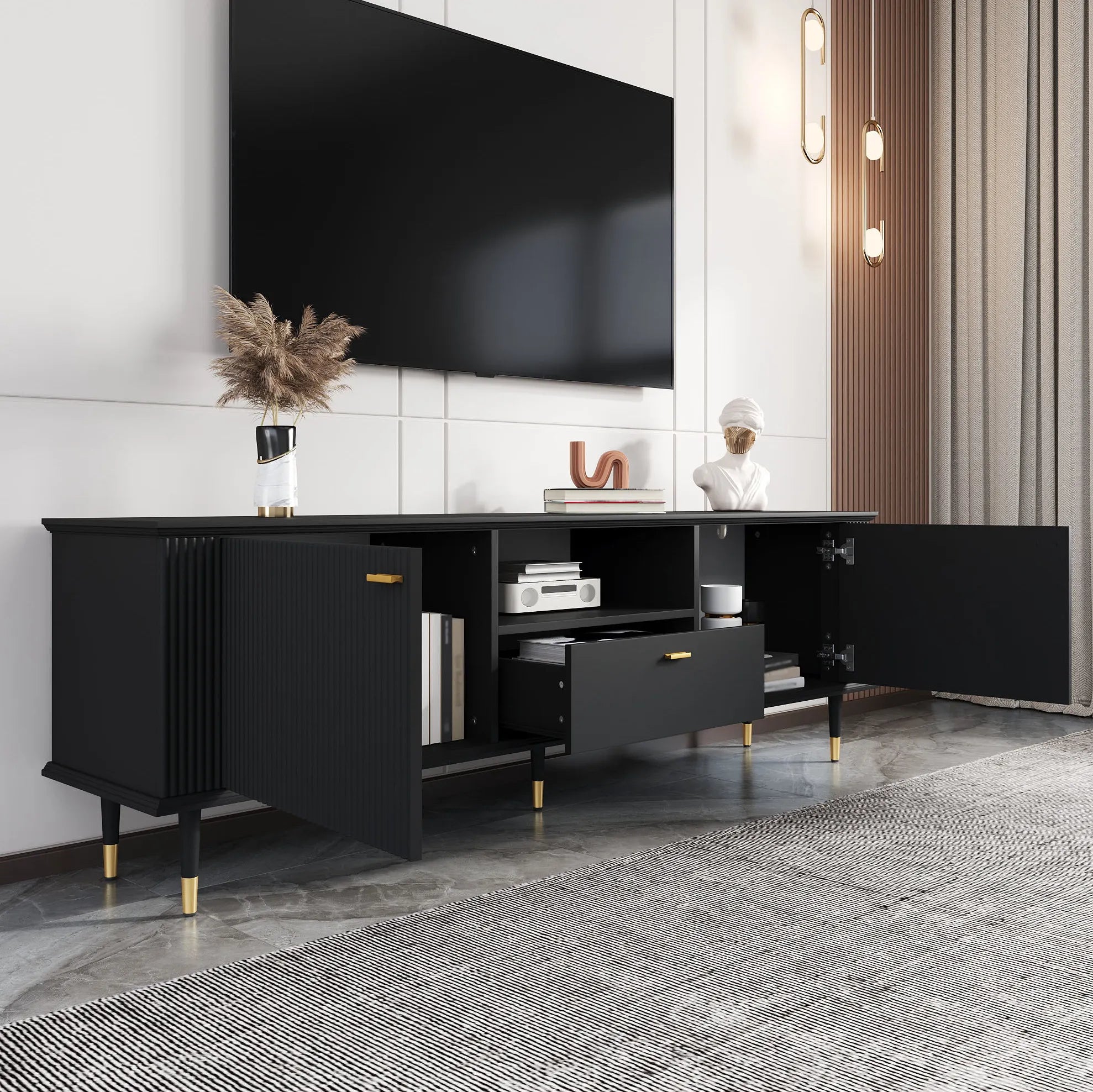 Meuble Noir TV