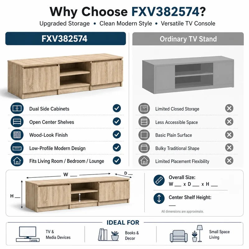 Meuble tv 140 cm Bois