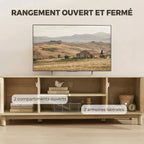 Meuble tv en rotin