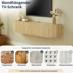 Meuble TV Suspendu 160 cm Bois