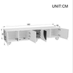 Meuble TV Blanc Noir