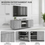 Meuble TV en Bois Gris
