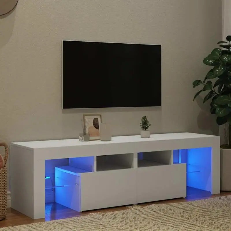 Meuble TV Blanc led