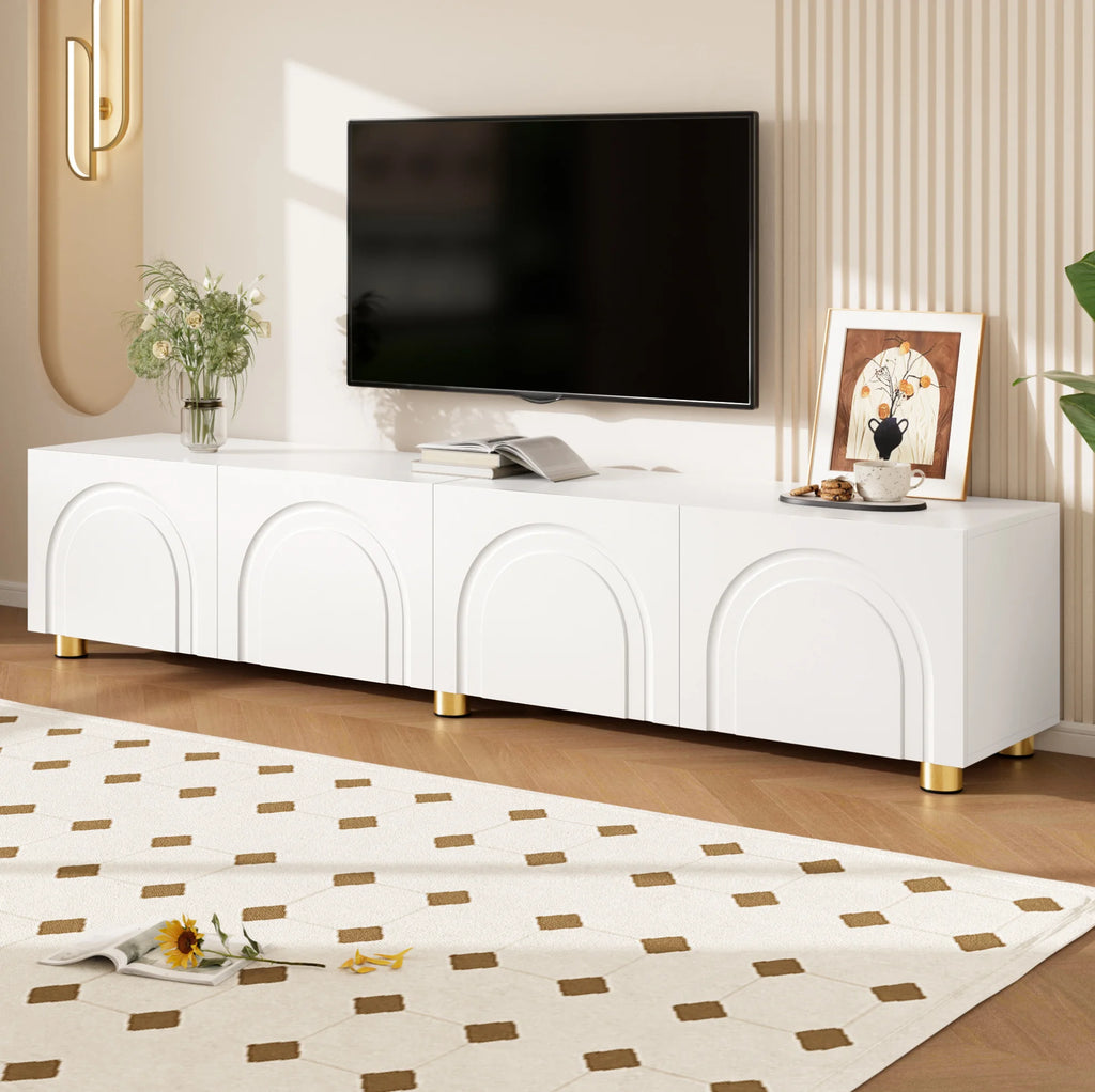 Meuble TV Blanc laqué