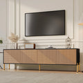 Meuble TV Noir et Bois 180 cm