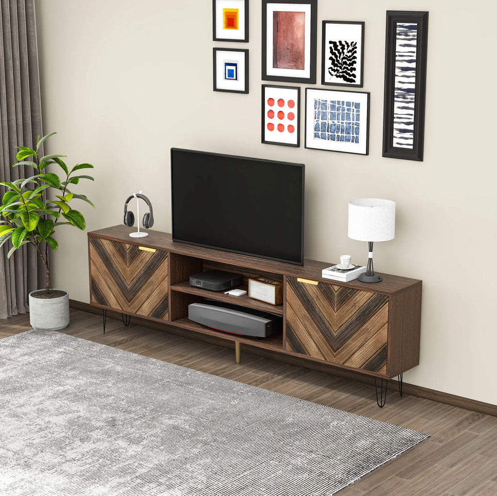 Meuble tv bois marron
