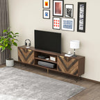 Meuble tv bois marron