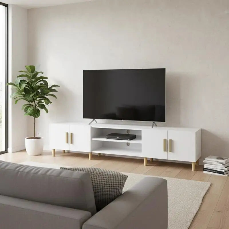Meuble TV 180 cm Blanc