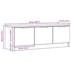 Meuble TV 100 cm bois