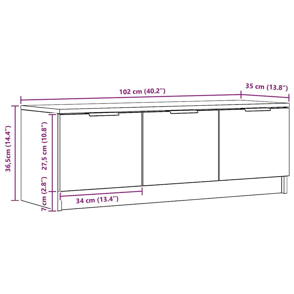 Meuble TV 100 cm bois