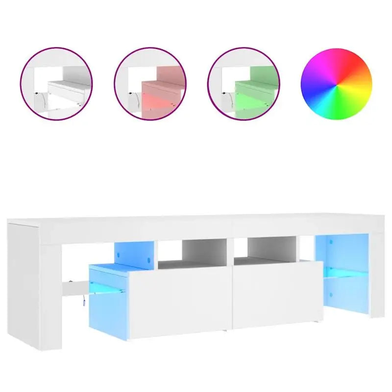 Meuble TV Blanc led