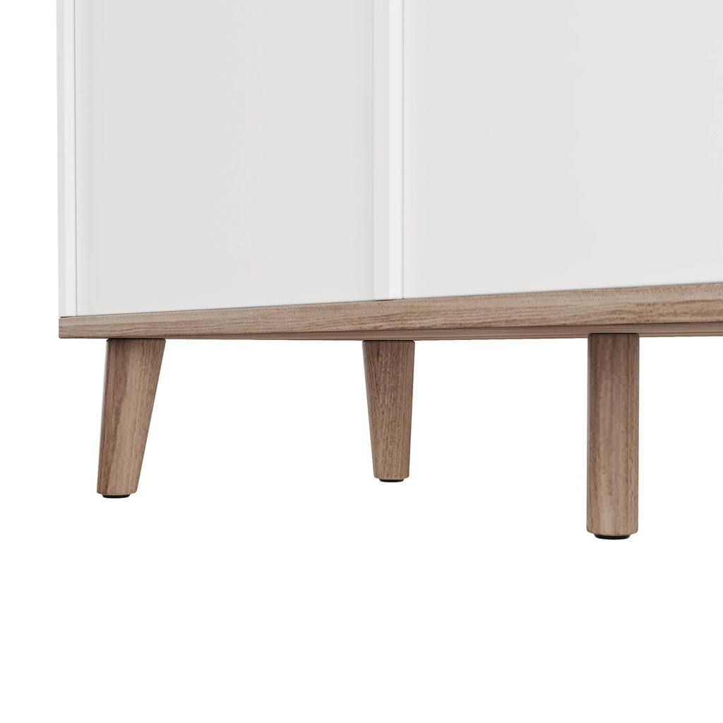 Meuble TV Blanc et Bois