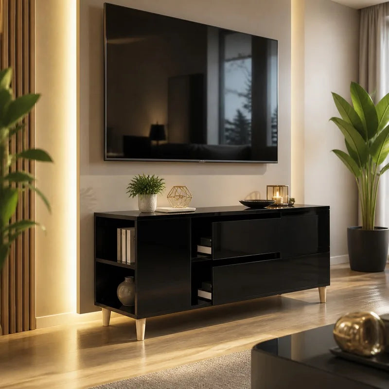 Meuble TV 100 cm Noir