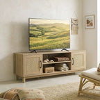 Meuble tv en rotin