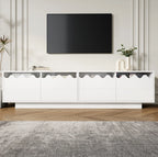 Meuble TV Blanc Laque