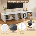 Meuble TV Blanc Noir