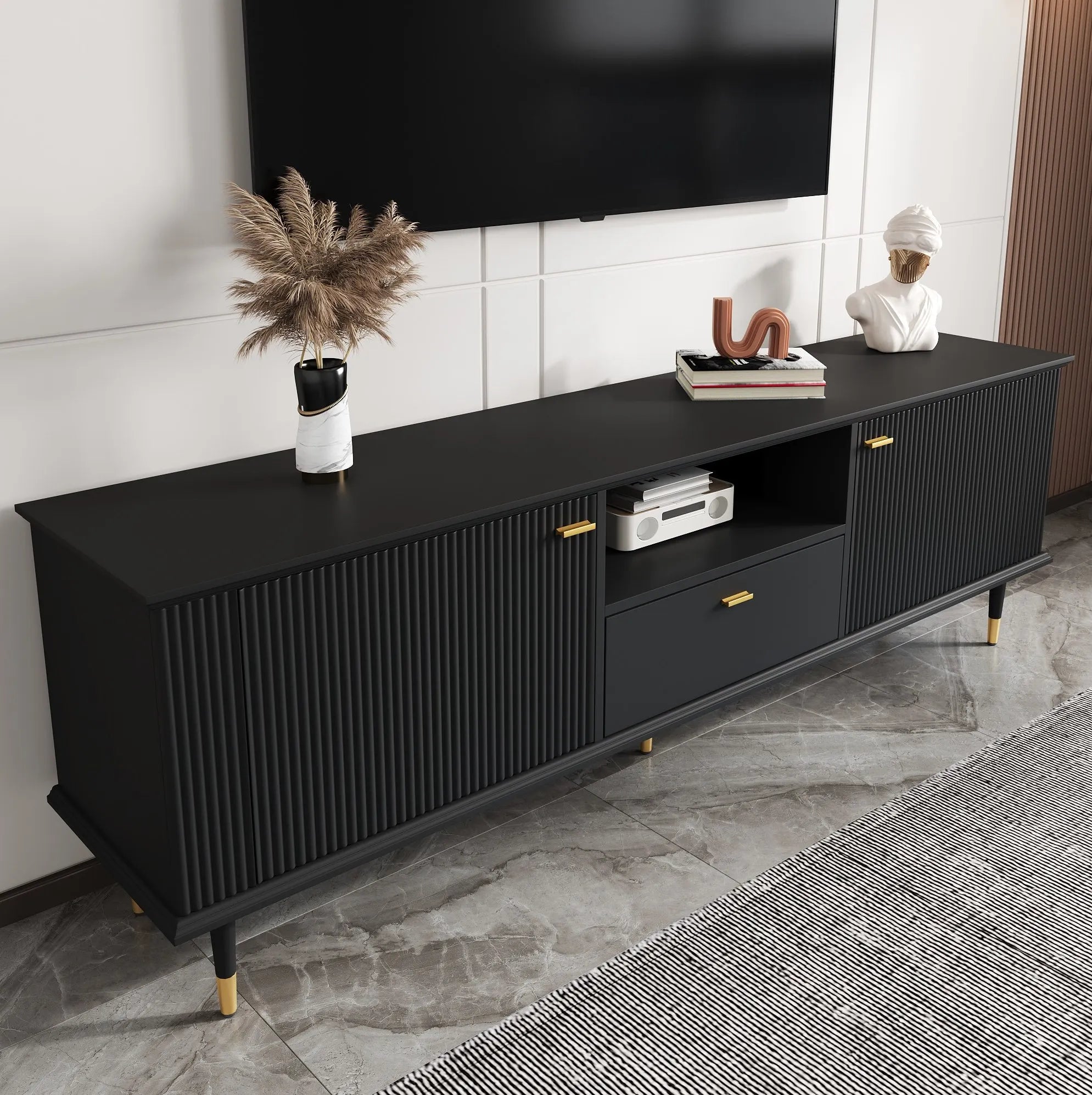 Meuble Noir TV