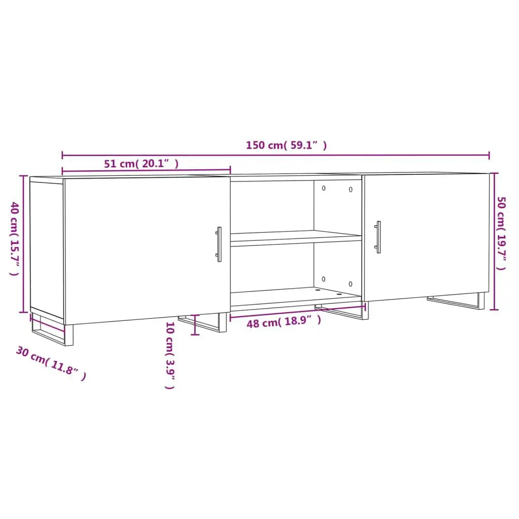 Meuble TV Gris Clair