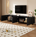 Meuble TV Noir 180 cm
