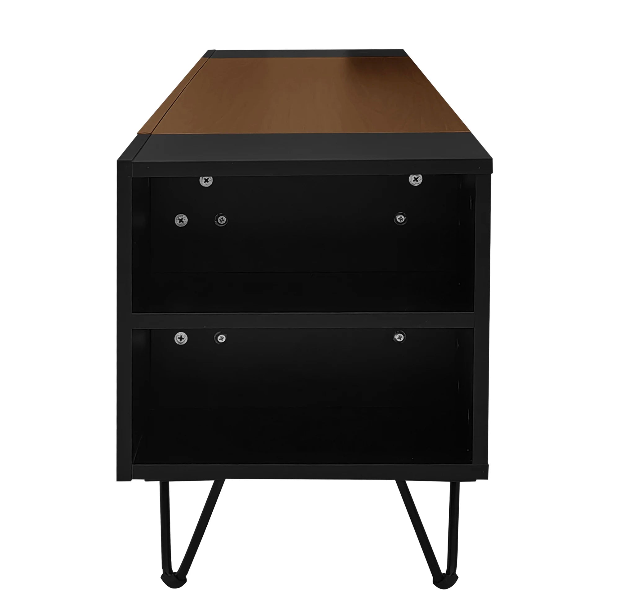 Meuble TV noir et bois