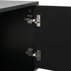 Meuble TV Noir et Bois 180 cm