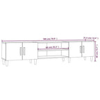 Meuble TV 180 cm Blanc