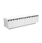 Meuble TV Blanc Laque