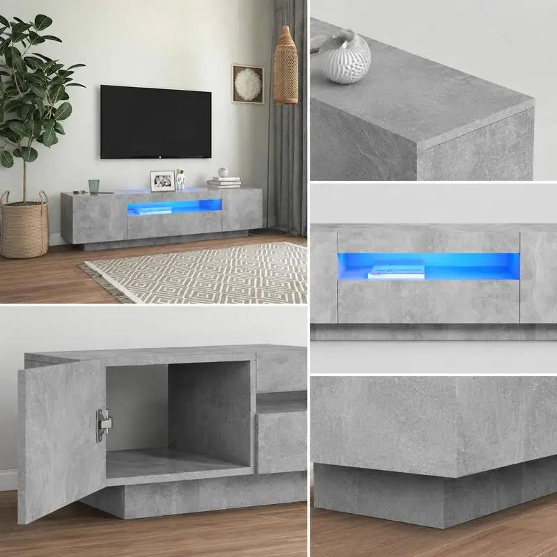 Meuble TV Gris Béton