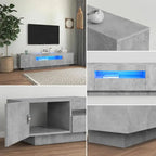 Meuble TV Gris Béton