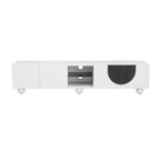 Meuble TV Blanc Noir