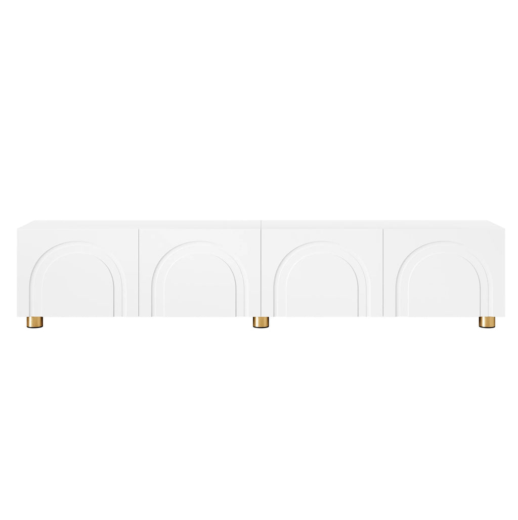 Meuble TV Blanc laqué