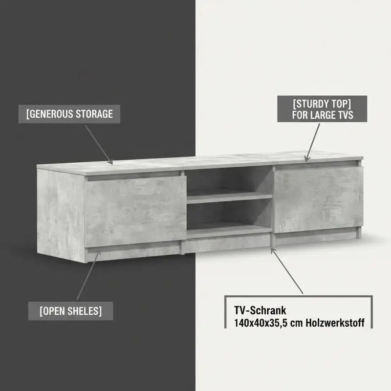 Meuble TV Gris Anthracite