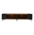 Meuble TV noir et bois