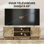 Meuble tv en rotin