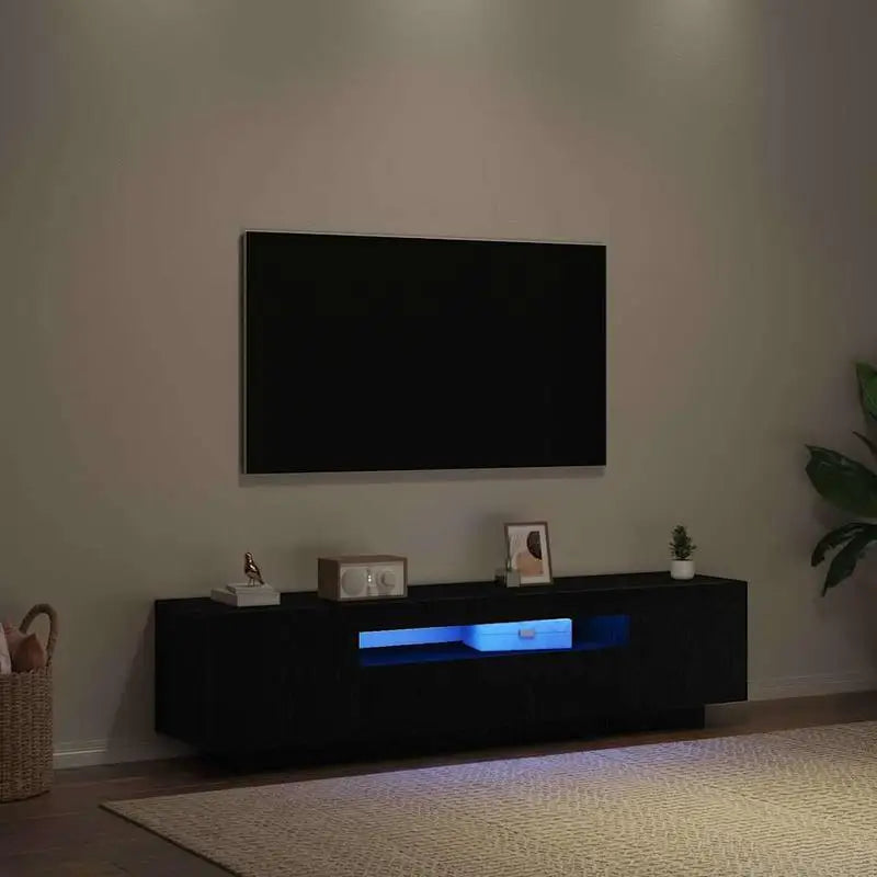 Meuble TV 160 cm Noir